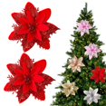 thumbnail image 2 of ZZyuan Christmas Artificial 3 Layer Glitter Stereo Simulation Ornaments Christmas Decorations For Christmas Tree Wreath Garland Box Holiday Xmas Home Decor 2 Pack, 2 of 7