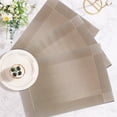 thumbnail image 4 of Ht Viik Placemats Set of 5 Vinyl/Plastic Woven Place Mats for Kitchen Table Indoor/Outdoor Washable Placemat Wipeable Dining Table Mats, 4 of 7
