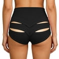 thumbnail image 7 of AnuYalue Women's Booty Shorts High Waist Workout Shorts Gym Dance Yoga Shorts Butt Lifting Bottoms Black M, 7 of 7