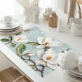 thumbnail image 5 of Farmhouse Rustic Magnolia Placemat of 1 PC, White Green Table Mats Washable Heat-Resistant Non-Slip Place Mats for Kitchen Dinner Table Indoor Outdoor Decor,13x19 Inch, 5 of 9
