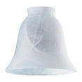thumbnail image 1 of Lamp Shade Westinghouse Bell de cristal blanco, paquete de 6, paquete de 1, 1 of 3