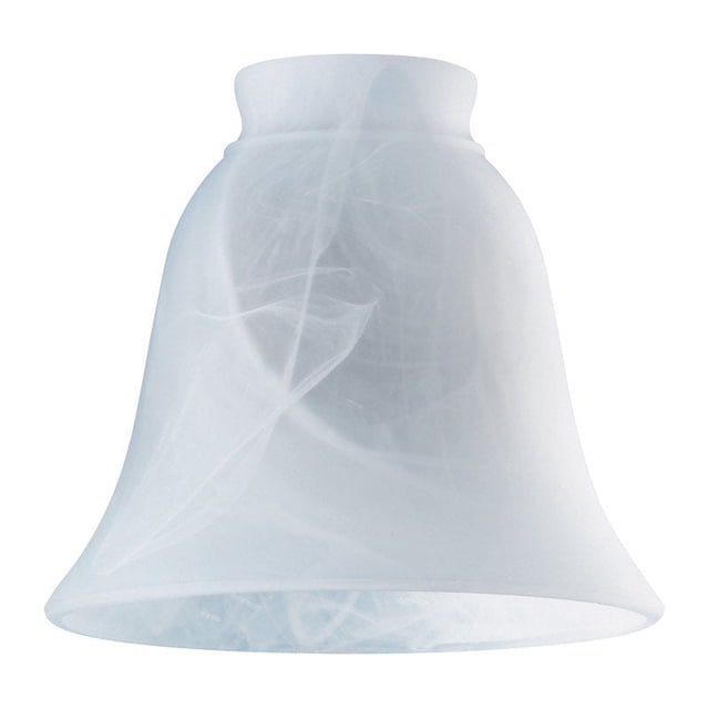 Lamp Shade Westinghouse Bell de cristal blanco, paquete de 6, paquete de 1