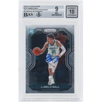 LaMelo Ball Charlotte Hornets Autographed 2020-21 Panini Prizm 14 #278 Beckett Fanatics Witnessed Authenticated 9/10 Rookie Card - Fanatics Authentic Certified