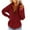 Red, variant on biudgviw Half Zip Sweatshirt for Women Lapel Neck Long Sleeve Pullover Tops Lightweight Casual Thumb Hole Tops with Pocket