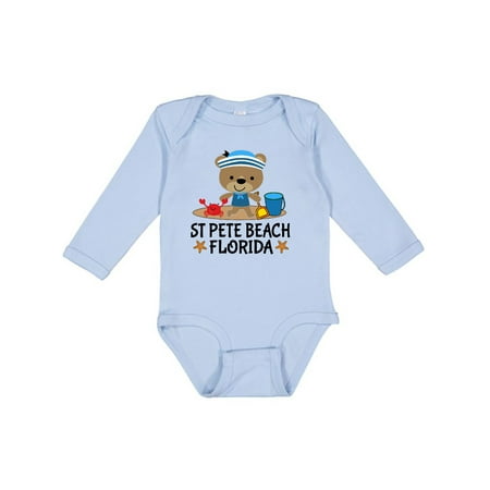

Inktastic St Pete Beach Florida Gift Baby Boy Long Sleeve Bodysuit