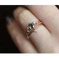 thumbnail image 5 of Women Rose Gold Plated Ring Alloy Band With Artificial Gemstones Jewelry For Everyday Anniversary Gift Classic, 5 of 5