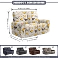 thumbnail image 6 of TSOVTHRID Chicken Rose Floral Print Loveseat Recliner Cover, 6-Piece Non Slip Couch Cover with Elastic Bottom Furniture Protector for Reclining Loveseat, 6 of 7