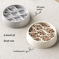 thumbnail image 6 of NOVELAR Slow Feed Cat Bowl with Anti-Choke Grooves, 7.2 Inches Wide, Promotes Healthy Digestion, Ideal for Cats That Eat Too Fast, 6 of 7