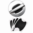 thumbnail image 2 of 4Pcs Door Handle Stickers, Carbon Fiber Cup Guards, 6.8X8.5cm Silver, 2 of 5
