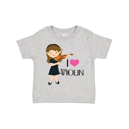 

Inktastic Girls I Heart Violin Gift Toddler Toddler Girl T-Shirt