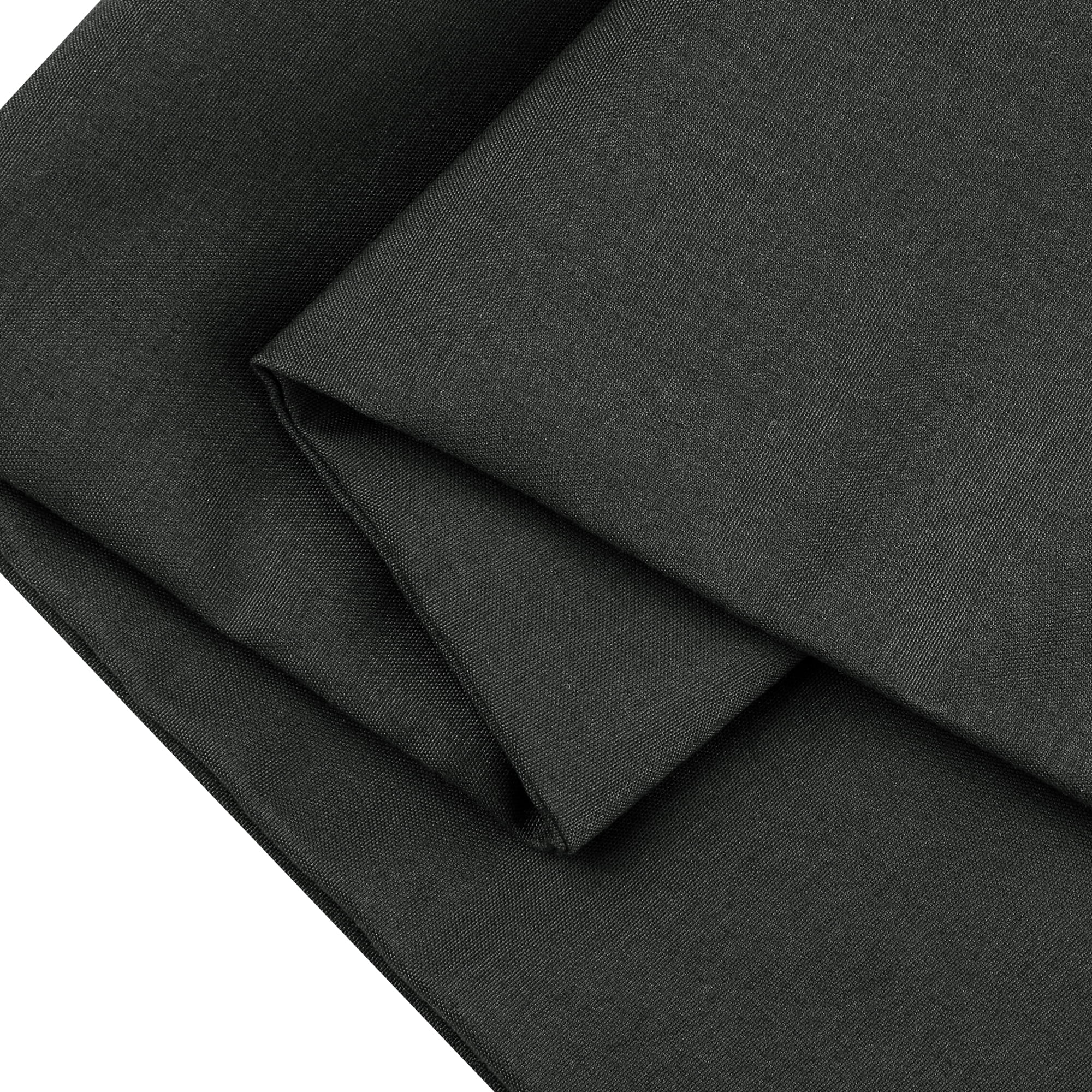 Unique Bargains Solid Color Envelope Closure Pillowcase (2 Count) Black Standard
