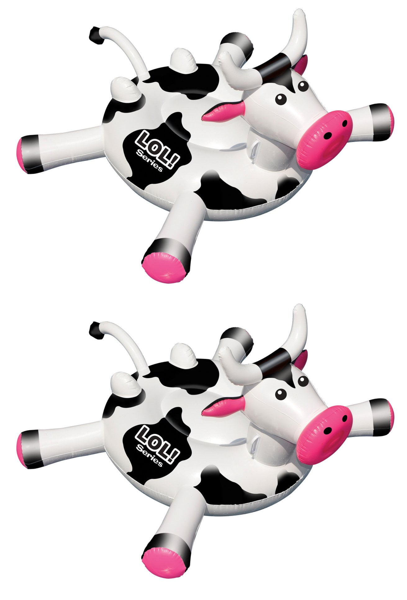 Swimline LOL 90268 Swimming Pool Kids Giant Rideable On Cow Inflatable Float Toy 