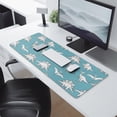 thumbnail image 2 of Long Mouse Pads for Desk,Blue Dinosaurs Skeletons Pterosaurs Desk Mats on Top Of Desks, Desk Mouse Pad Extra Large with 3mm Non-Slip Base and Stitched Edge for Gaming,Work,Home 31.5"x11.8", 2 of 5