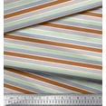 thumbnail image 2 of Soimoi Cotton Voile Fabric Horizontal Stripe Print Fabric by The Yard 42 Inch Wide, 2 of 3