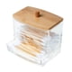 thumbnail image 3 of Soporte de almacenamiento de hisopos de algodón acrílico de calidad mejorada, contenedores de baño, CACAGOO Recipiente de almacenamiento, 3 of 7