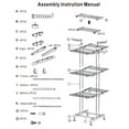 thumbnail image 6 of Moclever 3 Tier Clothes Drying Rack, Rolling Collapsible Laundry Dryer Hanger Rustproof 88LBS Max Load with Dual Side Wings for Bedroom Loft, Gray, 6 of 13