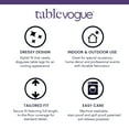 thumbnail image 5 of Tablevogue 34-Inch Square Violet Table Cover, 5 of 8