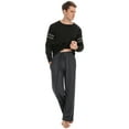 thumbnail image 6 of Purcoar Men's Sleepwear Short Sleeve Pajamas Set Raglan Top and Shorts Soft Lounge Set, 6 of 11