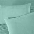 thumbnail image 4 of Chezmoi Collection Extra Soft Fleece Sheet Set California King, 4-Piece Microplush Non-Pilling Velvety Bed Sheet, Deep Pocket - Lightweight All Season Warmth, California King, Aqua, 4 of 9
