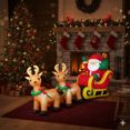 thumbnail image 4 of 2.8M Muñecos Inflables Lab.g  De Navidad Luz Led Alce De Papá Noel, 4 of 5