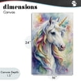 thumbnail image 4 of Stupell Industries Bohemian Pastel Colorful Unicorn Canvas Art, 16 x 24, by Creative Studio, 4 of 8
