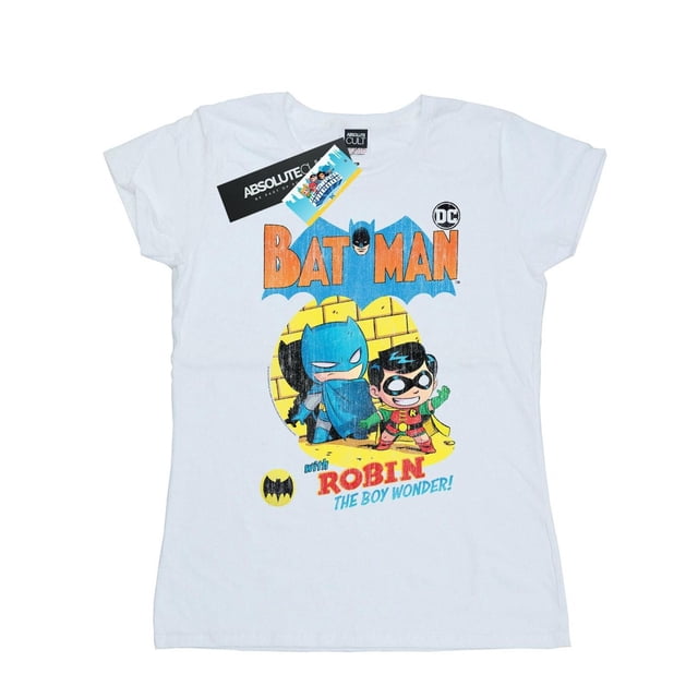 DC Comics T-Shirt en Coton Super Friends Batman The Boy Wonder pour Femmes