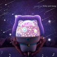 thumbnail image 2 of Lámpara de proyección de cielo estrellado con forma de mascota, luz LED creativa con carga USB, ambiente romántico, cielo estrellado, color rosa, 2 of 5