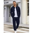 thumbnail image 5 of COOFANDY Sweatsuits for Men 2 Piece tracksuit Sets Full Zip Hoodie Sweatpants for Men Casual Sports Jogging Suits, 5 of 6
