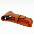 thumbnail image 2 of Genuine Leather Double Edge Safety Razor Protective/Travel Case from Parker Safety Razor - SADDLE BROWN, 2 of 2