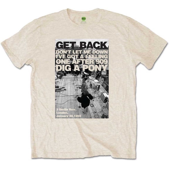 The Beatles Unisex T-Shirt Rooftop Shot (Small)