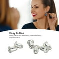 thumbnail image 4 of Secure Locking Earring Backs 925 Silver 3 Pairs Replacement, Suitable For Women Girls, Non Allergenic Non Irritating, For Sensitive Ears, 4 of 7