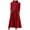 Red, variant on GigrtiJin Womens Long Sleeve Turtleneck Dresses Fall Winter Loose Pleated Solid Color Plus Size Midi Dress with Pockets