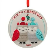 HMK Hallmark Our First Christmas Dated 2019 Tree Trimmer Ornament