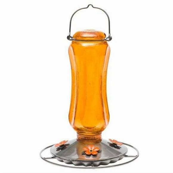 Perky-Pet Carnival Glass Vintage Oriole Feeder