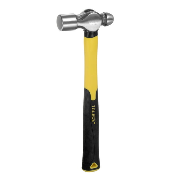 Unique Bargains Ball Pein Hammer 24oz 13' Length Solid Steel Round Hammers Metalworking Tool