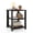 Black, variant on Gymax 3-Tier End Table Square Side Table w/Open Storage Shelves for Living Room White