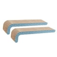thumbnail image 4 of FurHaven Pet Products Wall-Mounted Corrugated Cat Scratcher with Catnip - Seaglass Print, Standard Size (2PK), 4 of 13