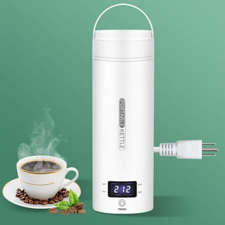 BeforeyaynTravel Electric Kettle Portable Small Mini Tea Coffee Kettle  Water Boiler, 350ml Water Heater With 4 Temperature Control,304 Stainless  Steel 