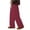 Wine, variant on KIHOUT Men's Black Straight Leg Sweatpants Side Layered Design, Elastic Drawstring Waist, Casual Sports Trousers for Daily Wear