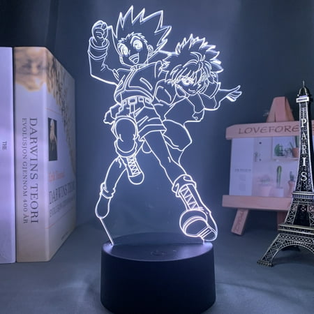 

3D Illusion Night Light Anime Character Desk Lamp USB Powered 7 Colors LED Light with Touch Switch for Kids Gift Bedroom Decor