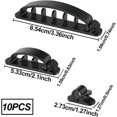 thumbnail image 2 of 10 clips para sujetar cables TANGJMXG Organizador de cables autoadhesivo negro, 2 of 5