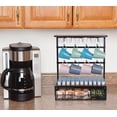 thumbnail image 2 of EasyPAG Coffee Pod Drawer Holder 50 Capacity K Cup Storage Organizer, Pantry Organizer for Tea Bag/Syrup Packets/Coffee Mugs, Coffee Bar Decor Station Organizer for Countertop, Black, 2 of 7