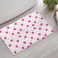thumbnail image 2 of Pioneer Flower Floral Print Pattern Bathroom Rugs Mat, Non Slip Microfiber Bathroom Rug with Rubber Backing, Soft Mats for Bathroom Floor Tub Shower, 17"x27", 2 of 5