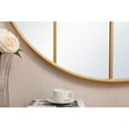 thumbnail image 4 of Metal windowpane mirror 42 inch in x 42 inch in Brass, 4 of 5