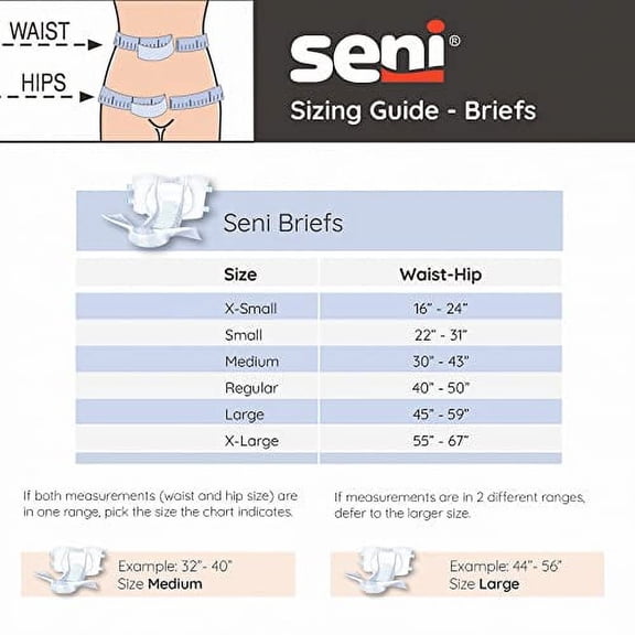Seni Super Quatro Adult Incontinence Brief S Heavy Absorbency Breathable / Overnight, S-SM12-BQ1, Severe, 24 Ct