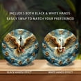 thumbnail image 2 of Golden Eagle Clock 10-Inch Silent Wooden Wall Clock, Battery Operated (AA Batteries Not Included), Artistic Home Decor, 2 of 8