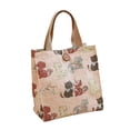 thumbnail image 4 of Bolso de lona reutilizable con asas, ideal para ir de compras, la oficina o para mujeres y mamás. Gatos rosas, 4 of 9
