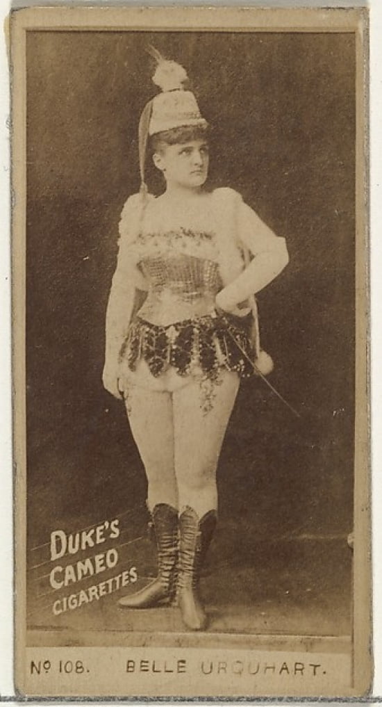 Card Number 108 Belle Urquhart from the Actors and Actresses series (N145 4) issued by Duke Sons & Co. to promote Cameo Cigarettes Poster Print (18 x 24)