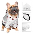 thumbnail image 3 of Balery Ladybugs Flying On Dotted Route Sudadera con Capucha para Perros Pequeños – Ropa para Mascotas, Disfraz para Perros y Gatos, Ideal para Fiestas y Cosplay-X-Large, 3 of 7