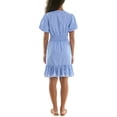 thumbnail image 6 of Split Neck Embroidered Poplin Dress, 6 of 6